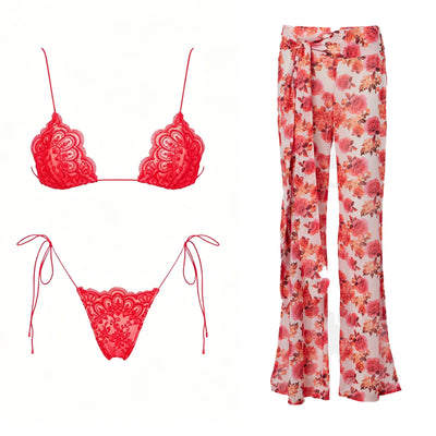 Brazilian Sexy Bikini with Pants, Skirt or Wrap for Women