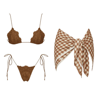 Brazilian Sexy Bikini with Pants, Skirt or Wrap for Women
