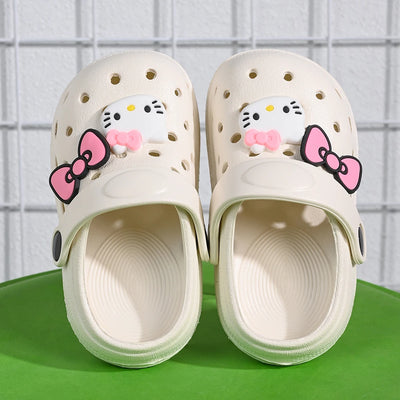 Lovely Sanrio Garden Clogs For Girls. Hello Kitty Pattern for Children.