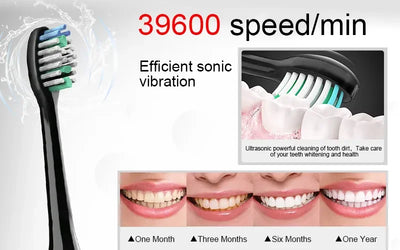 Sonic Electric Toothbrush Smart Ultrasonic Dental Teeth Whitening Rechargeable Adult Tooth Brush Sarmocare S100 With8 Brush Head