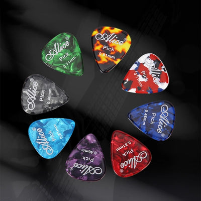 6pcs Acoustic Plectrum Celluloid Smooth Guitar Picks