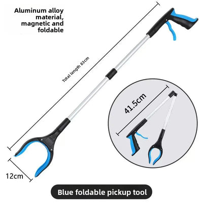 Gripper With 360 ° Rotating Clip.  Grabber Pick Up Tools 80cm Lightweight Foldable Gripper Extender Hand Tool