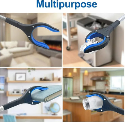 Gripper With 360 ° Rotating Clip.  Grabber Pick Up Tools 80cm Lightweight Foldable Gripper Extender Hand Tool