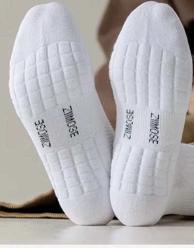 1 Pair Socks Men's Cotton Deodorant Winter Towel Bottom with Velvet Uppers Thickened Sports Basketball Socks
