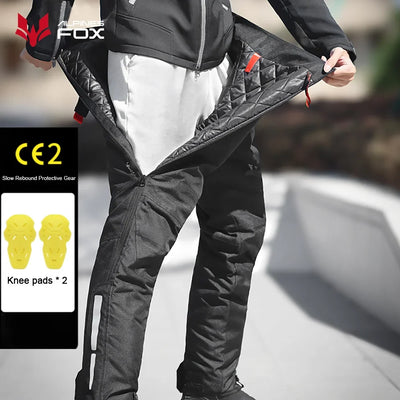 Men's Winter Motorbike Quick Release Pants With Built in CE Protectors-Warm, Waterproof, Off-road, Motocross Pants
