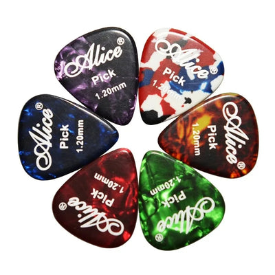 6pcs Acoustic Plectrum Celluloid Smooth Guitar Picks