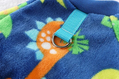 Warm Fleece Jumpsuit For Small Pet Dog
