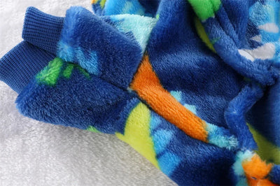 Warm Fleece Jumpsuit For Small Pet Dog