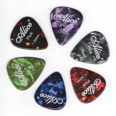 6pcs Acoustic Plectrum Celluloid Smooth Guitar Picks