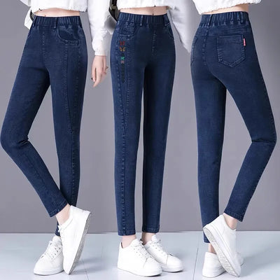 High Waist Stretch Jeans for Women