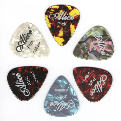 6pcs Acoustic Plectrum Celluloid Smooth Guitar Picks