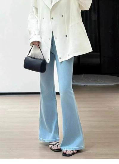 2026 Spring/Summer Slim Fit Wide Leg Jeans for Women