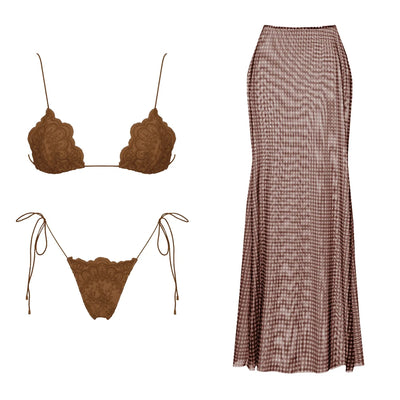 Brazilian Sexy Bikini with Pants, Skirt or Wrap for Women