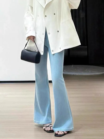 2026 Spring/Summer Slim Fit Wide Leg Jeans for Women