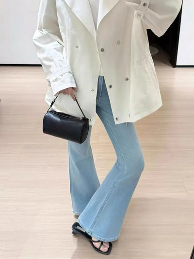 2026 Spring/Summer Slim Fit Wide Leg Jeans for Women