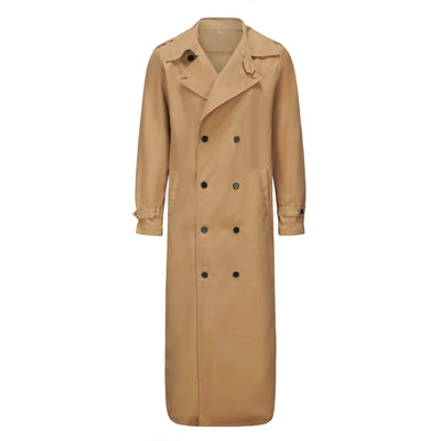 Streetwear Fashion Trench Men's Thin Coat Designer Overlong British Coats Man's Clothing With Epaulets Men's Jackets For Spring