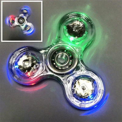 Fidget Spinner Stress Relief Toys-Luminous LED light Fidget Spinner Hand Top Spinners