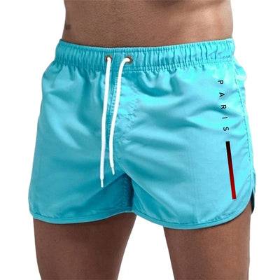 PARIS Men's Beach Shorts-Casual Quick Drying Sports Swimwear