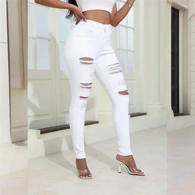 2024 Trendy Fashion Ripped Women's Jeans