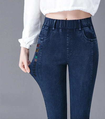 High Waist Stretch Jeans for Women