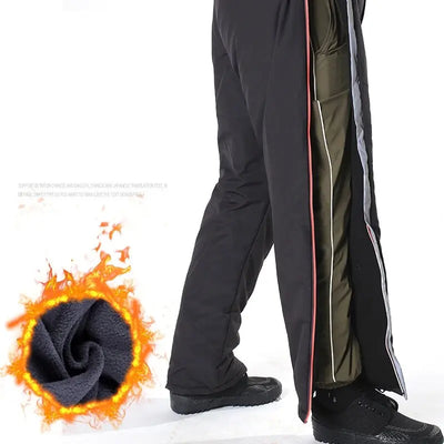 Motorcycle Windproof Riding Pants-Thermal Equipped Quick-release Trousers