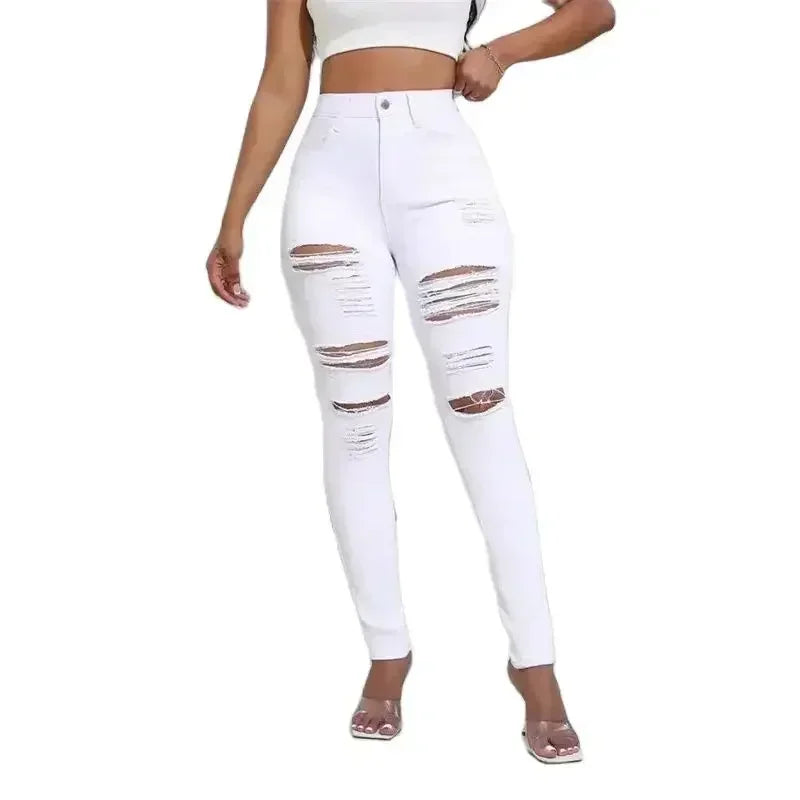 2024 Trendy Fashion Ripped Women's Jeans