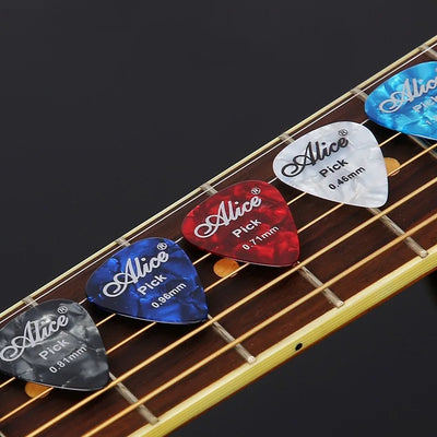 6pcs Acoustic Plectrum Celluloid Smooth Guitar Picks
