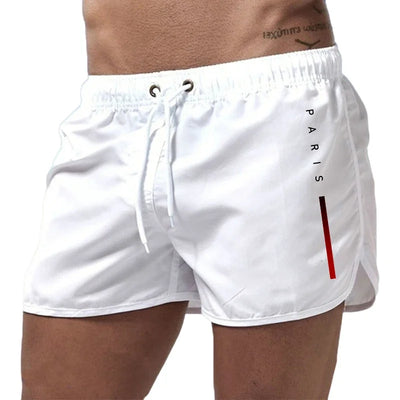 PARIS Men's Beach Shorts-Casual Quick Drying Sports Swimwear