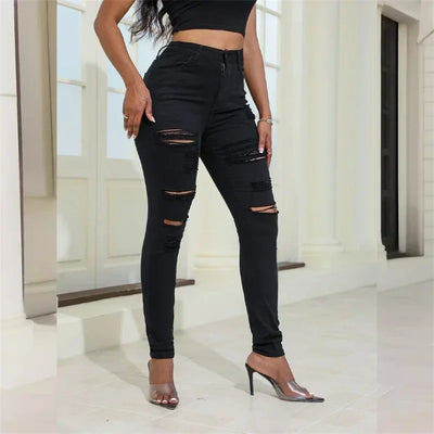 2024 Trendy Fashion Ripped Women's Jeans