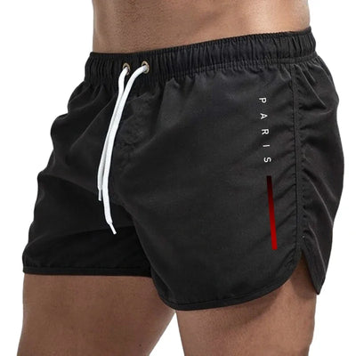 PARIS Men's Beach Shorts-Casual Quick Drying Sports Swimwear