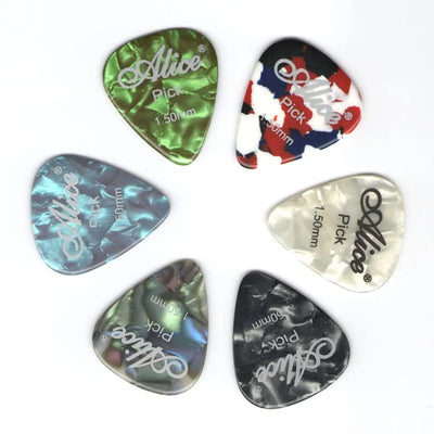 6pcs Acoustic Plectrum Celluloid Smooth Guitar Picks