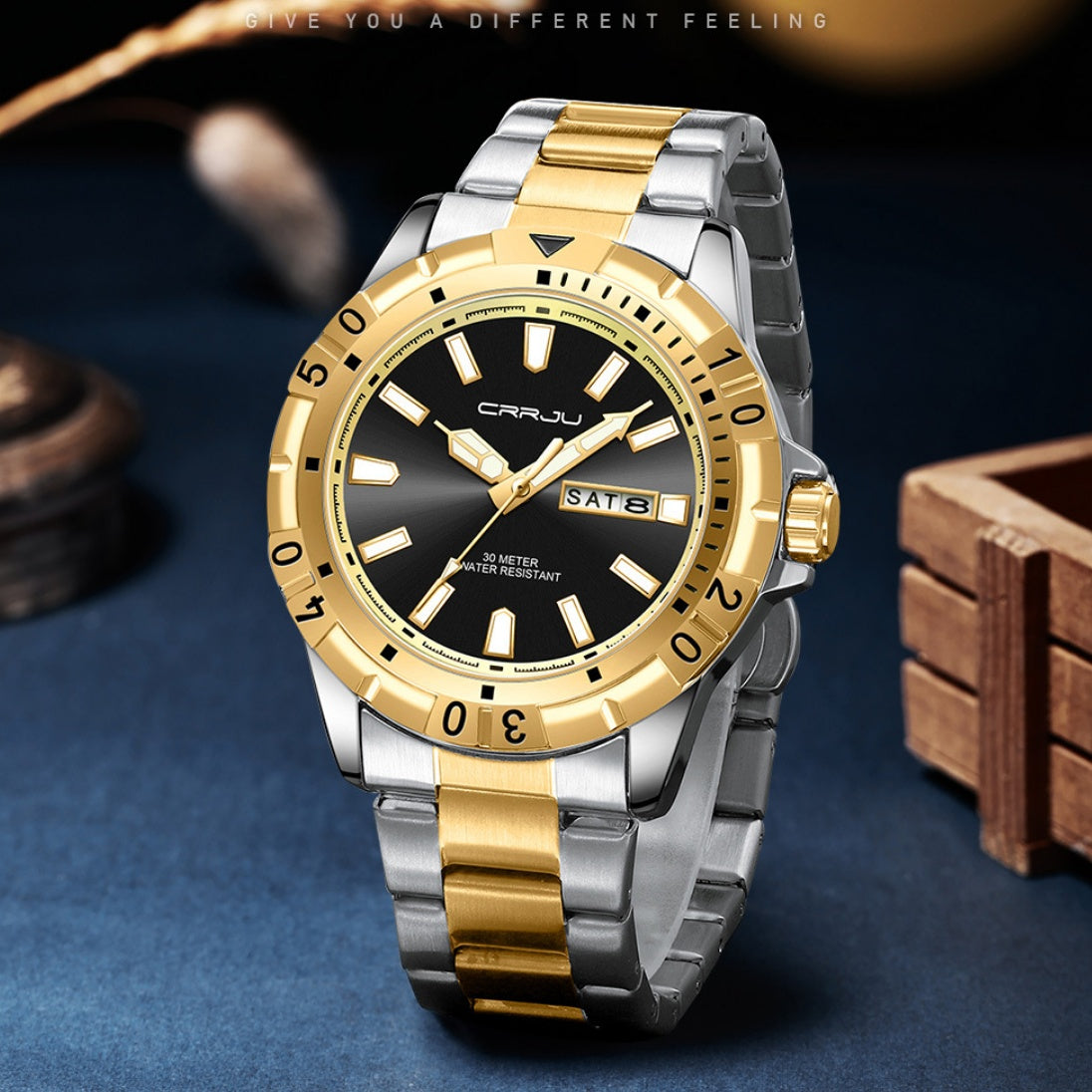 Men's Dual-Date Business Watch