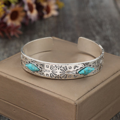 Retro Bohemian Style Open Cuff Bracelet