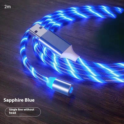 Magnetic Streamer Fast Charging Cable.  Lighting Micro USB Cable Magnet Charger to Type-C Cable.