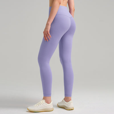 Womens High-Waist Butt-Lifting Fleece-Lined Nude-Feel Sports Tight Yoga Pants