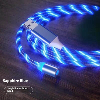 Magnetic Streamer Fast Charging Cable.  Lighting Micro USB Cable Magnet Charger to Type-C Cable.