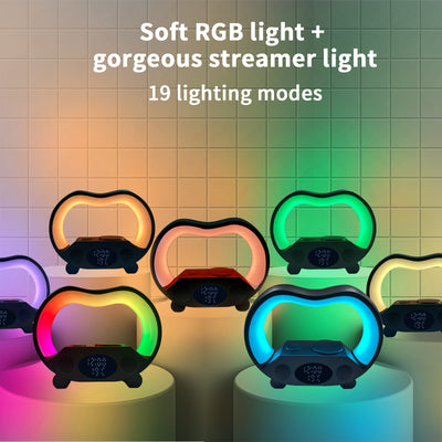New 6 In 1 Smart Remote Control Bluetooth-compatible LED Table Lamp/Alarm Clock