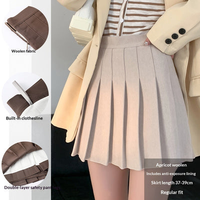 High-waisted, Slimming Preppy A-line Skirt For Women