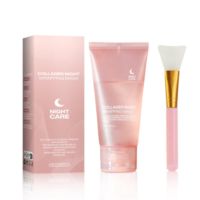 Night Wrapping Face Mask. Natural Ingredients, Firming Elasticity & Hydration For wrinkle Free Skin