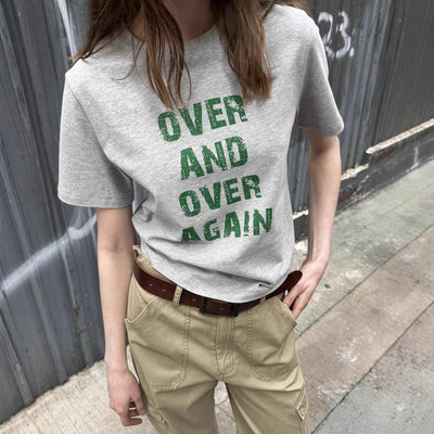 Retro Letter Print Short-Sleeve T-Shirt