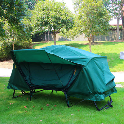 Outdoor Thickened Oxford Cloth Insulated Off Ground Tent For Two Camping And Fishing Tent