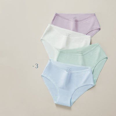 Ladies Mid Waist Underwear Pure Cotton