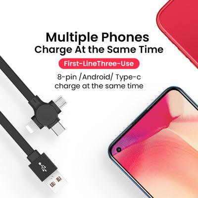 4 In 1 Retractable USB Multiphone Charging Cable