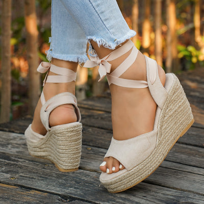 Women's Fashion Strap Plus-Size Open-Toe High-Heel Sandals