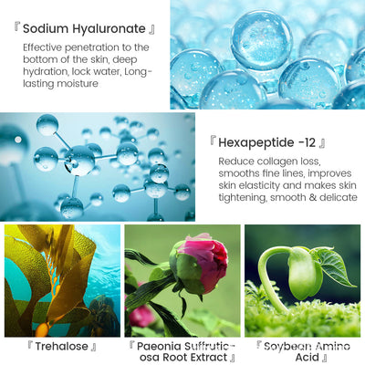 Hyaluronic Acid Face Serum Anti-Aging Shrink Pore Whitening Moisturizing Face Cream Dry Skin Care