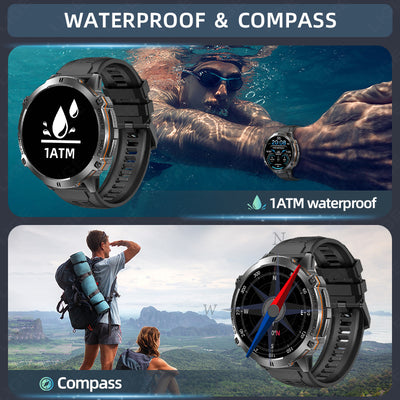 New X3 High-Definition Large-Screen Men's Smartwatch