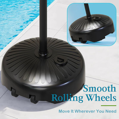 Solar Powered Poolside Towel Rack